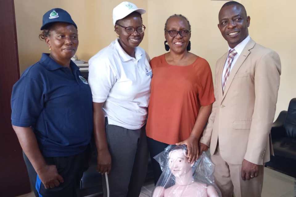 Sam Maris varsity donates mannequin to FMC Owo